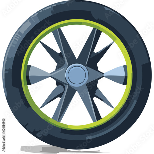 monowheel vector illustration