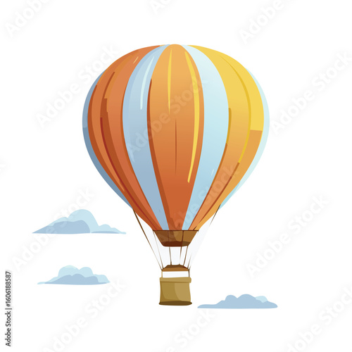 hot air balloon vector illustration