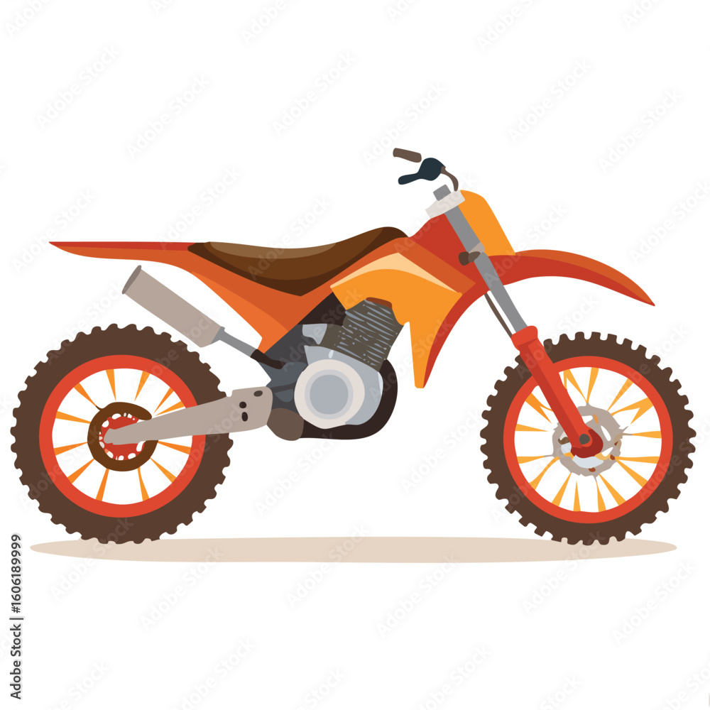 Fototapeta premium dirt bike vector illustration
