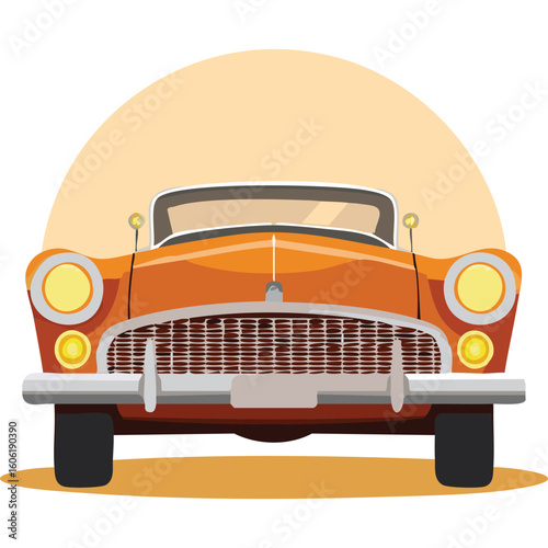 classic car vector illustration