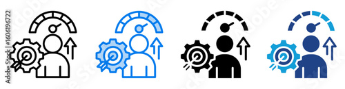 Outcome icon set multiple style collection