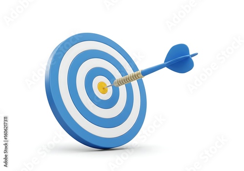 blue dart hitting the target