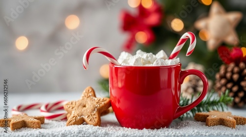 Hot Chocolate with Christmas Treats