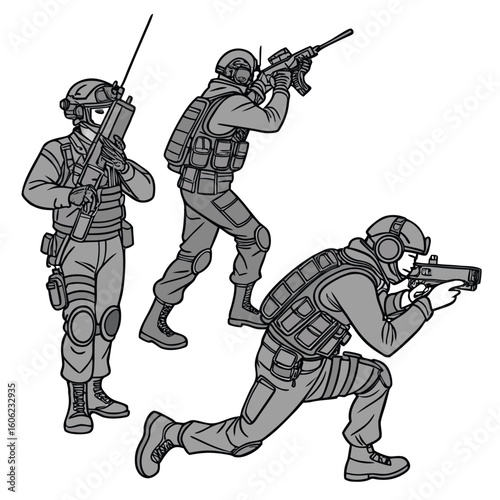 soldier with rifle