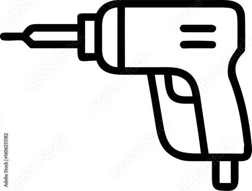 power tools vector icon on white or transparent background. Construction tools Stroke icon collections. Editable Stroke icon collection Outline icon.