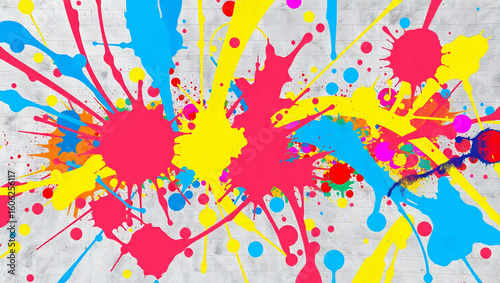 Colorful spray paint digital art background