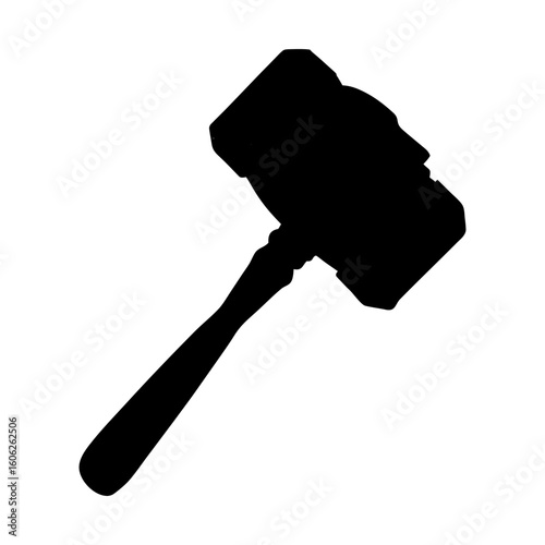 Gavel auction law court judge justice legal symbol silhouette
