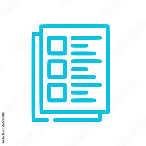 Homework and report document vector.