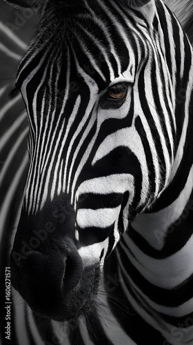 Zebra Stripes: Nature's Monochrome Masterpiece Capturing Contrast and Serenity