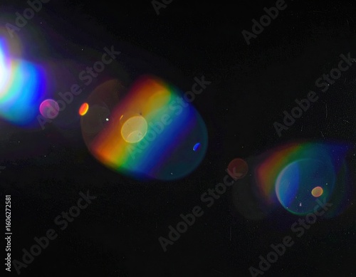 light leak overlay effect with blur rainbow light leaks and bokeh retro grain noisy