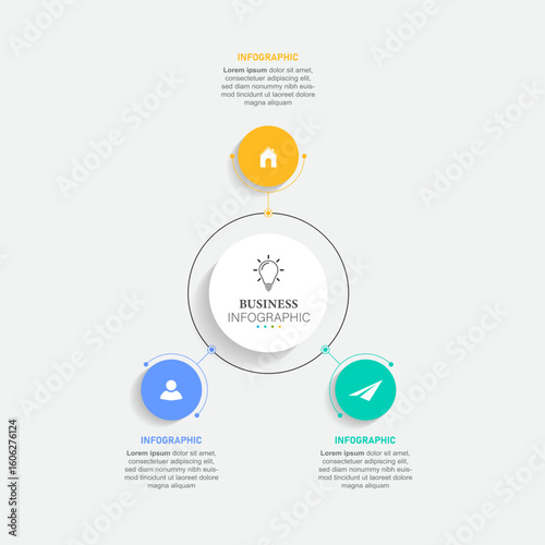 Business circle. timeline infographic icons designed for abstract background template milestone element modern diagram process technology digital marketing data presentation chart Vector