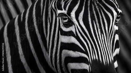 Zebra Stripes: Nature's Monochrome Masterpiece Capturing Contrast and Serenity