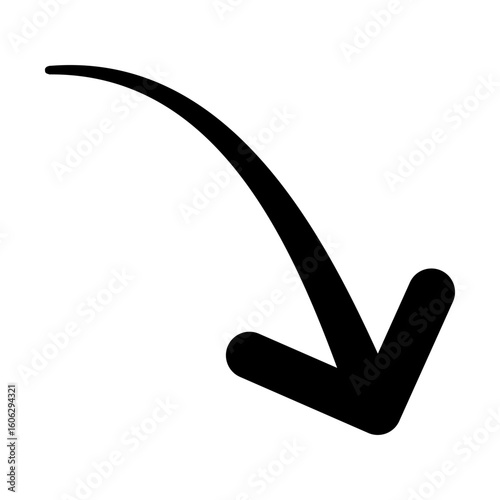 Black arrow white background. A arrow illustration on white background