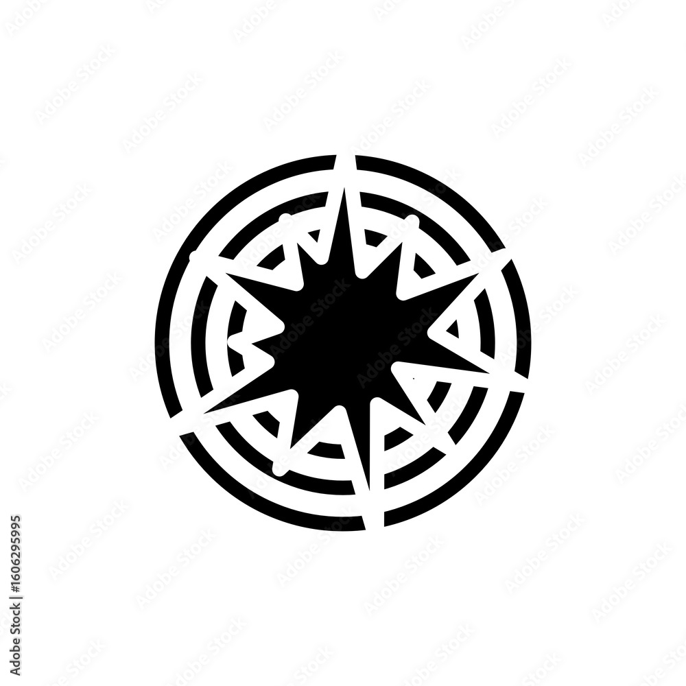 Icon vector illustration of a star Icon vector illustration of a star