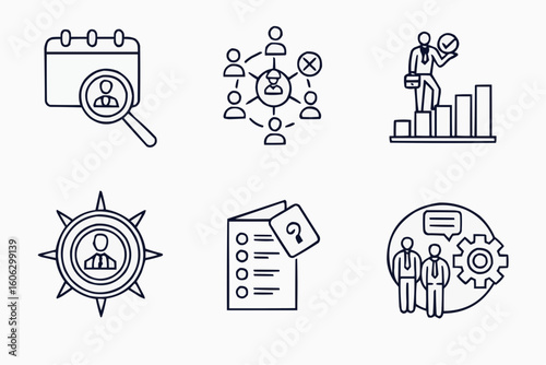 Business concept icons