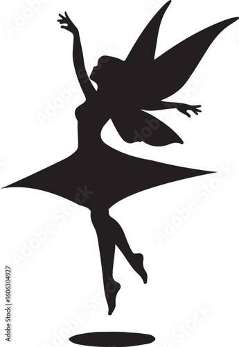 silhouette of a girl dancing
