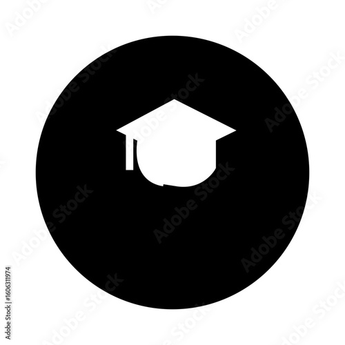graduation cap icon vector