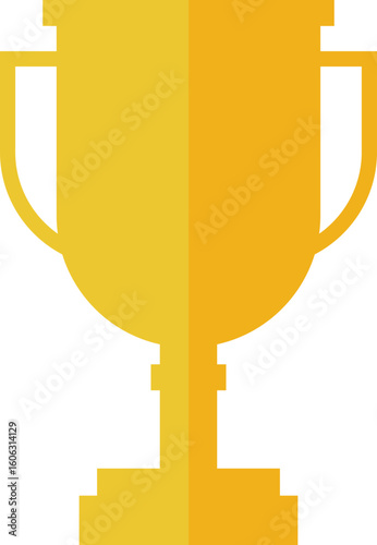 Trophy cup icon set collection in flat style. Award prize vector illustration on isolated background. Champion sports event sign business concept.