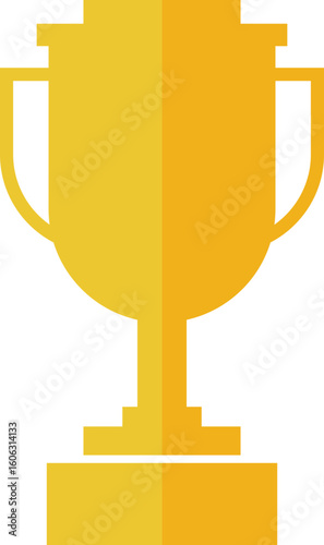 Trophy cup icon set collection in flat style. Award prize vector illustration on isolated background. Champion sports event sign business concept.