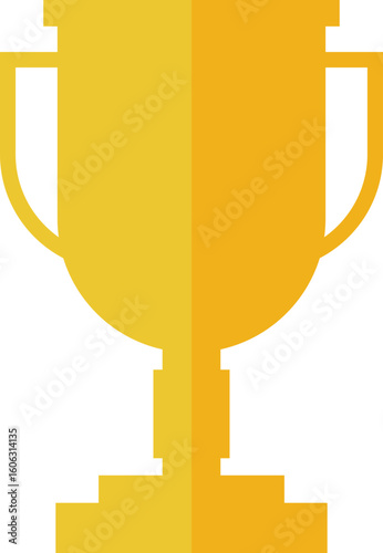 Trophy cup icon set collection in flat style. Award prize vector illustration on isolated background. Champion sports event sign business concept.