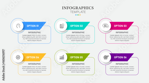 Presentation business infographic template vector.