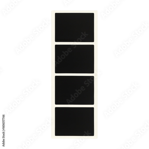 PNG Blank photo strip template.
