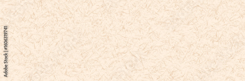 Speckled rice paper with fibres and grain texture. Simple beige textured background old recycle craft wrapper. Vector organic wallpaper.