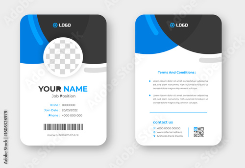 Corporate modern professional business id card design