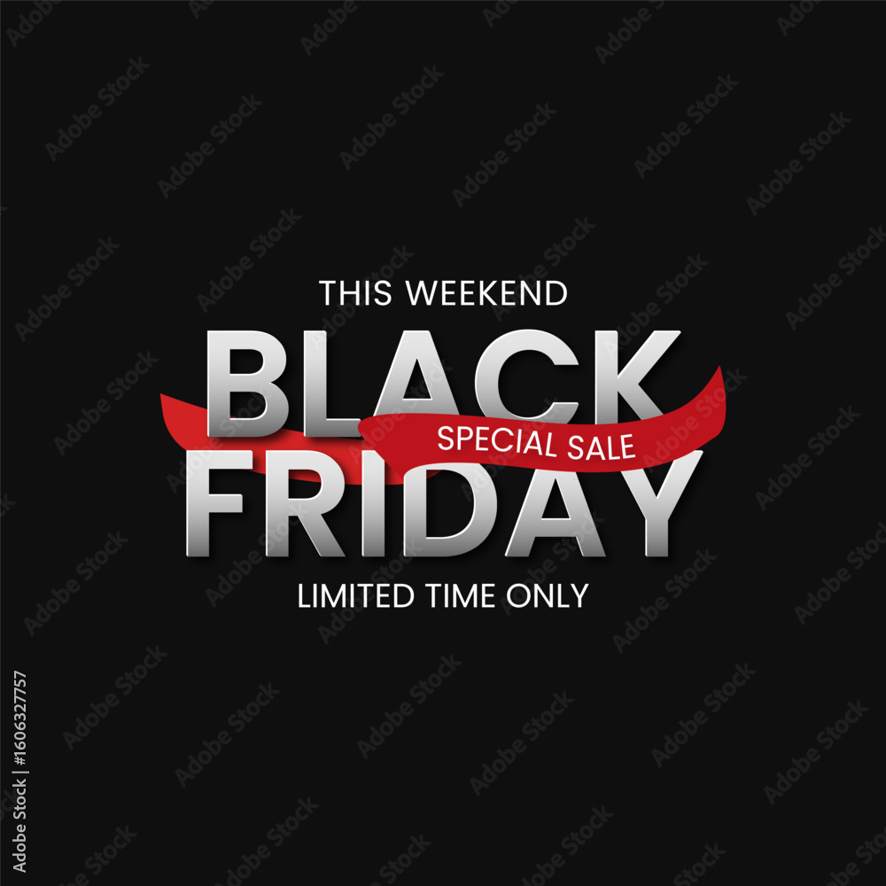 Obraz premium Black Friday sale banner concept