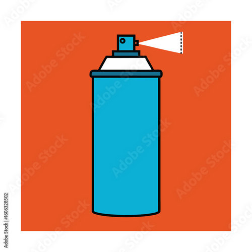 Household Air Freshener Can Vector Sketch