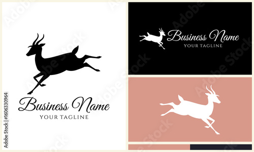 Running Antelope Logo Design.