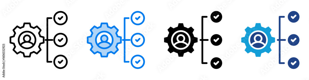 Obraz premium Individual icon set multiple style collection