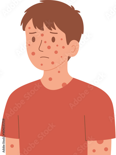 Sick Boy with Rash Symptom

