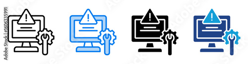 Troubleshooting icon set multiple style collection