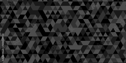 Minimal Overlap random vector element modern overlay diamond triangle mosaic paper black and gray low polygon web brochure template layer space texture background.	
