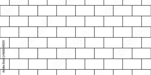 Beautiful abstract black and white empty wall brick wall floor and construction exterior building rectangle background with squares texture.	