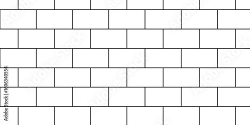Beautiful abstract black and white empty wall brick wall floor and construction exterior building rectangle background with squares texture.	