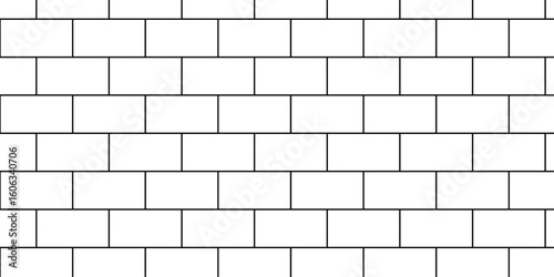 Beautiful abstract black and white empty wall brick wall floor and construction exterior building rectangle background with squares texture.	