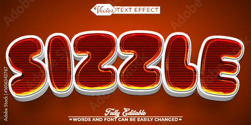  Hot and Flavorful Sizzle Grill Vector Editable Text Effect Template