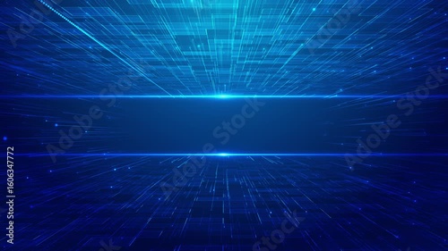 Wallpaper Mural Abstract technology big data background digital data flow. Transferring. Transfer storage of data block chain, server hi-speed internet. Digital transformation System engineering Communication network Torontodigital.ca