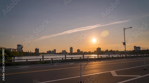 Dusk Timelapse on Downtown Boston from one of the many Bridges crossing Charles River