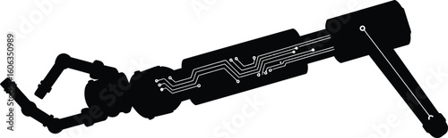 Minimalist Drone Silhouette with Circuit Lines