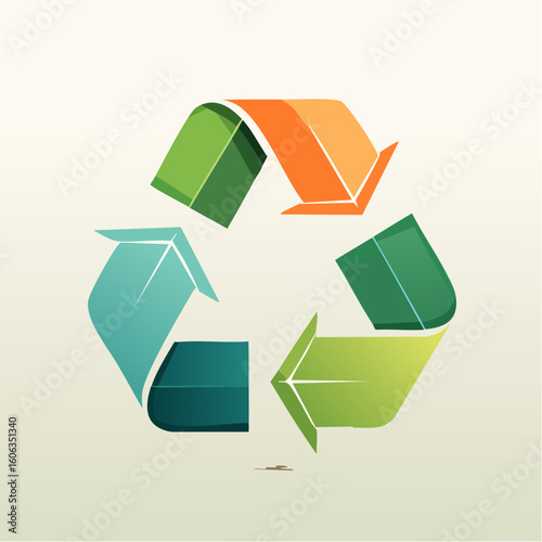A minimal line-based recyclable box icon with arrows, showing sustainability in packaging with clean structure.