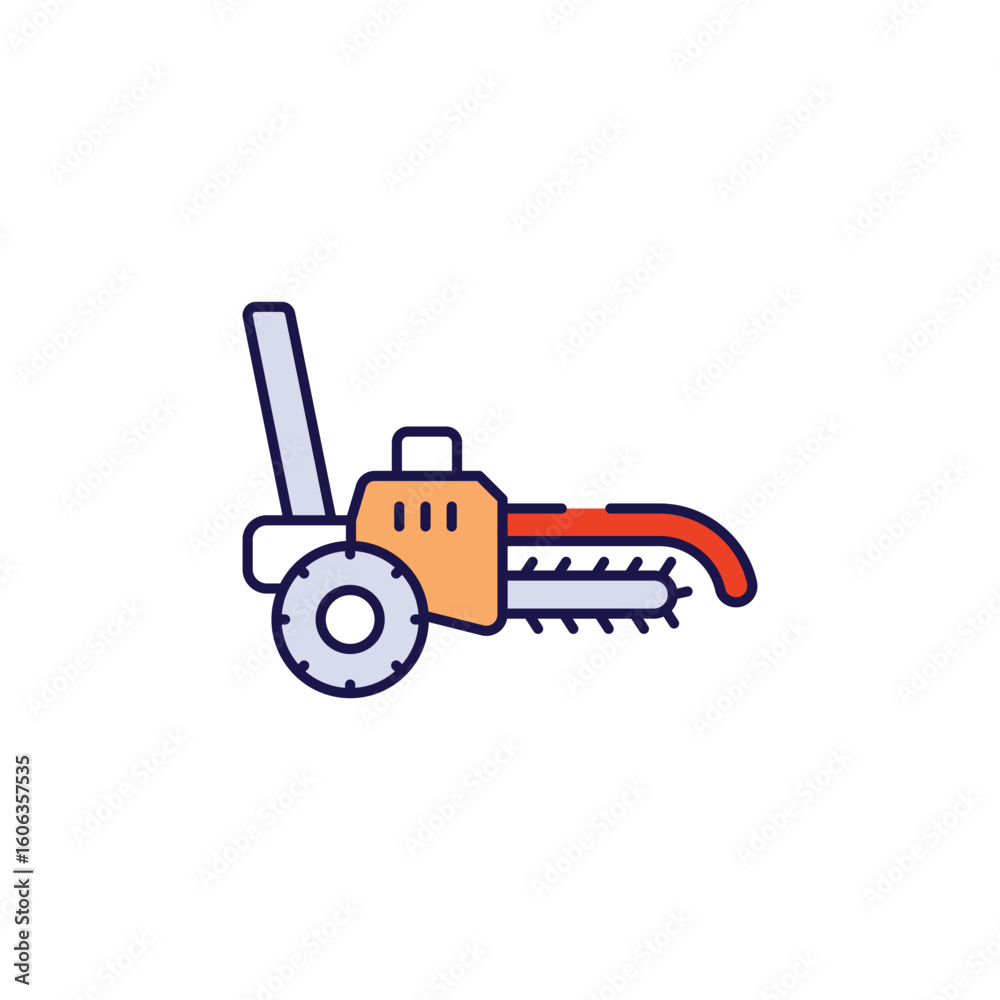 Fototapeta premium Trencher icon design with white background stock illustration