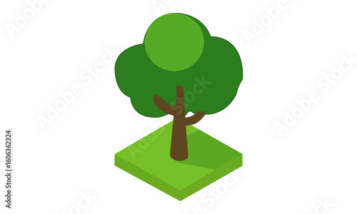 Isometric Tree, Tree Grid,3D Tree, Game Asset, Isometric Nature, Top View Tree, Forest Isometric, Landscape Isometric, Urban Planning, Eco Friendly, Environment Design, Digital Tree, Low Poly Tree.