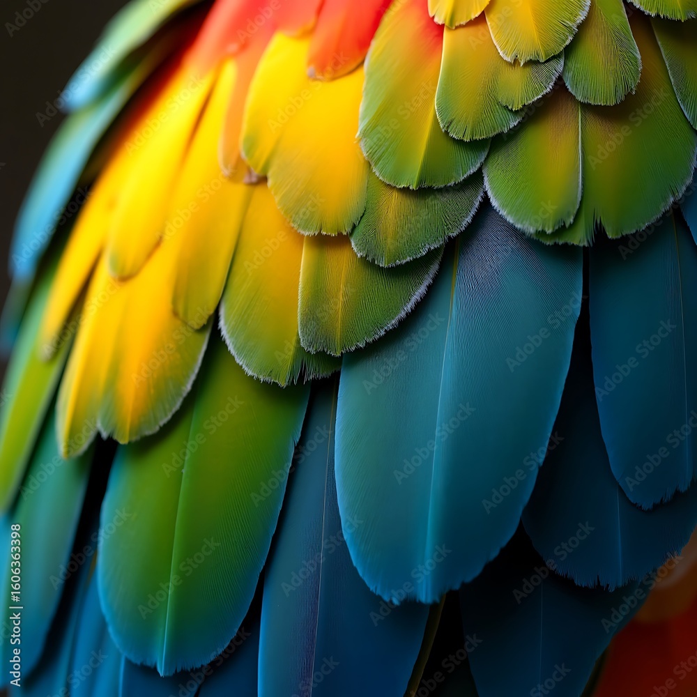 Fototapeta premium parrot, bird, nature, macaw, green, feathers, plant, 