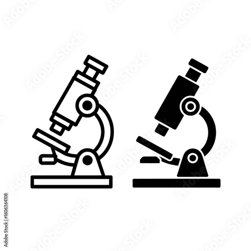microscope vector illustration