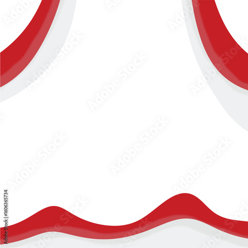 indonesia waving flags background vector design template. 
