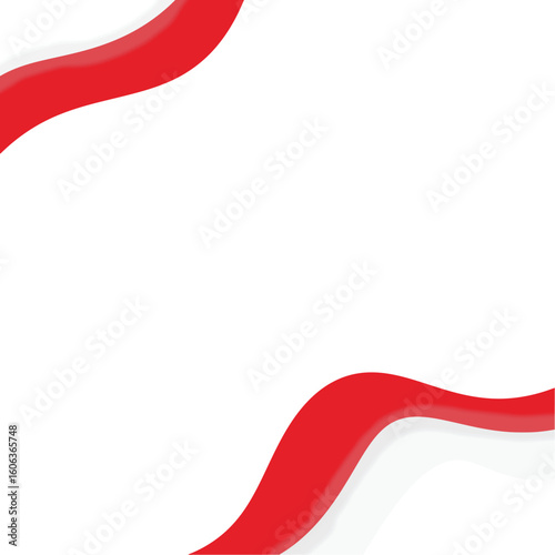 indonesia flags  corner background vector design. 