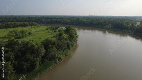 View of the river in the forest